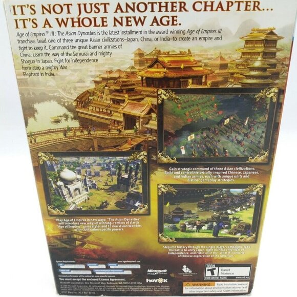 Age of Empires Asian Dynastics Game NO DISK Case, Sleeve, 2007, Booklets ONLY - Picture 6 of 6